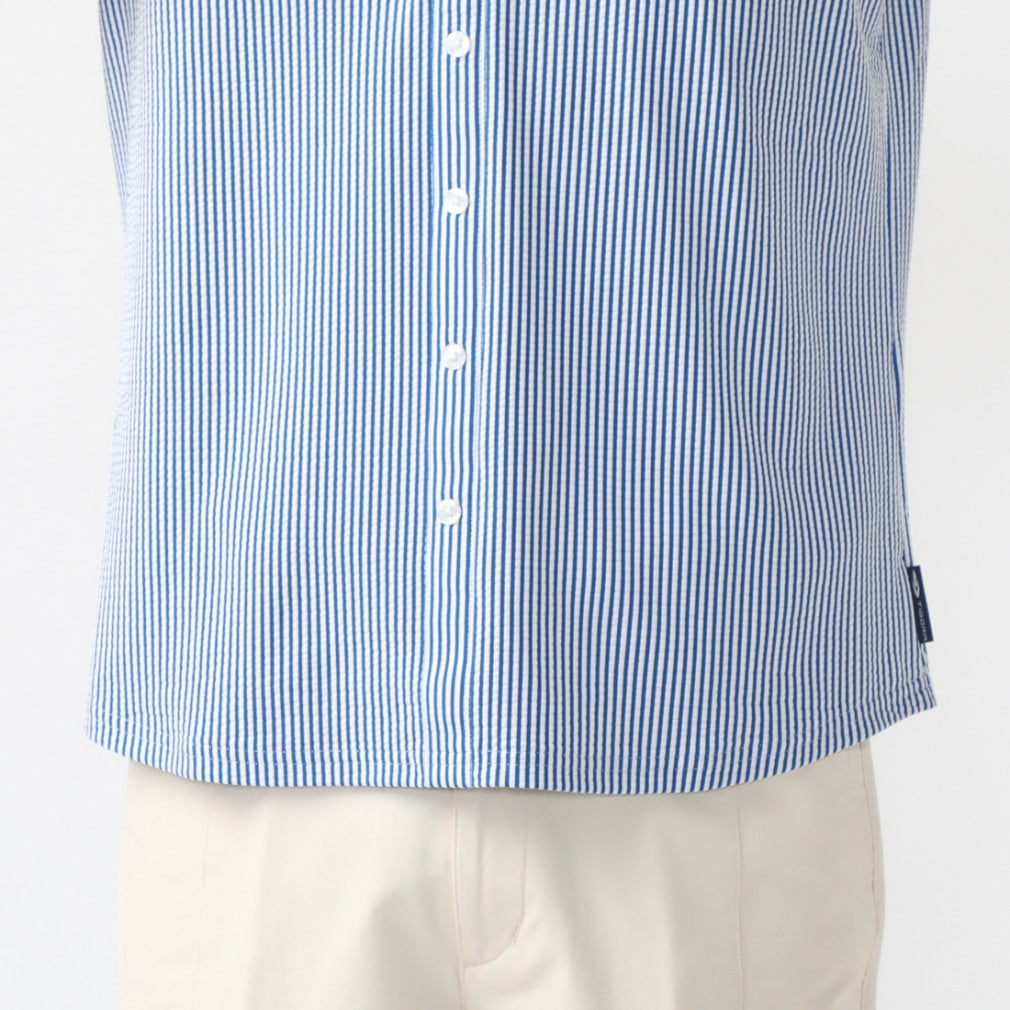 TIGORA Striped Button Down Golf Shirt