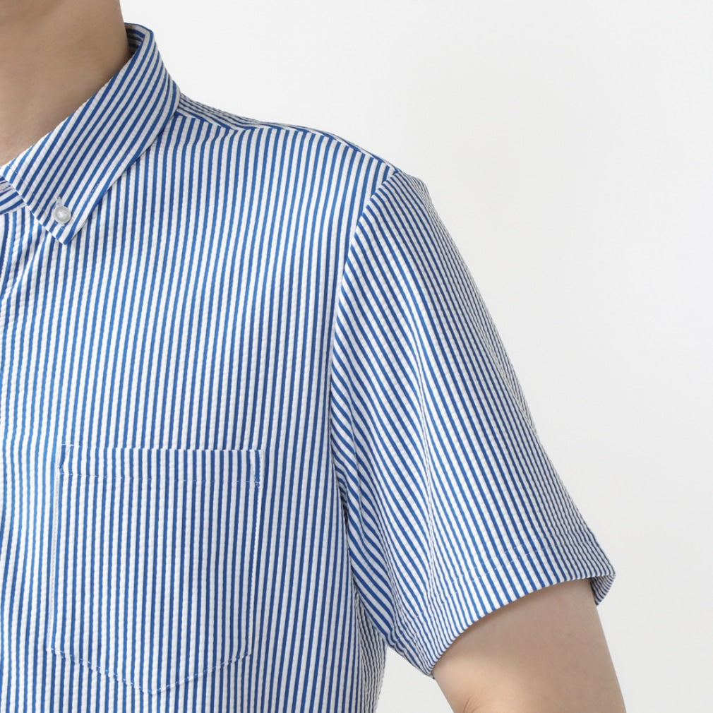 TIGORA Striped Button Down Golf Shirt